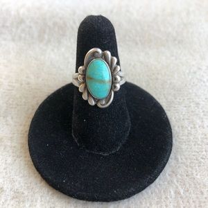 Vintage Turquoise and Sterling Silver Ring